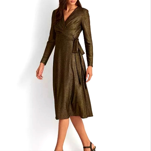 NWT LAUREN Ralph Lauren Jacquard Dress - Picture 1 of 16